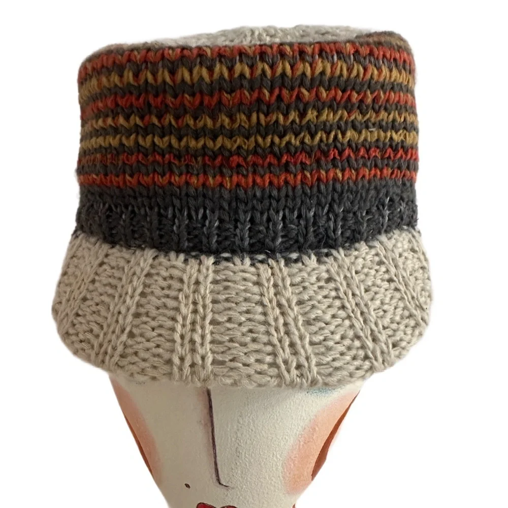 SCALA ~ Handmade Since 1921 Multicolor Women's Knit Hat w/Adjustable Head Tie